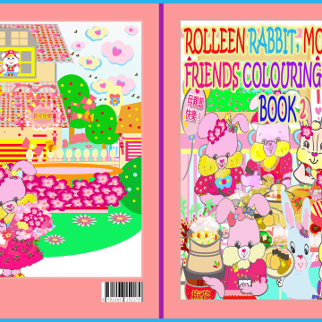 Rolleen Rabbit, Mommy and Friends Colouring Fun 2023 Book 2